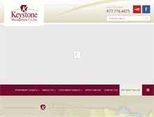 Tablet Screenshot of keystonemanagement.com